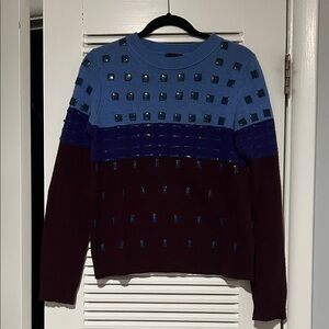Unique J. Crew Blue Knit Sweater